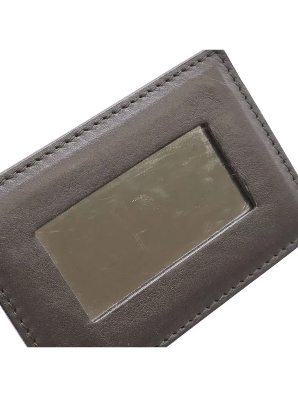 Balenciaga Paper Zip Around Tote Leather Gray with Mirror